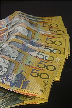 澳大利亚,50,美元,钞票