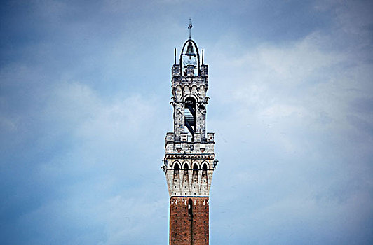 市政厅,钟楼,特写,锡耶纳,意大利
