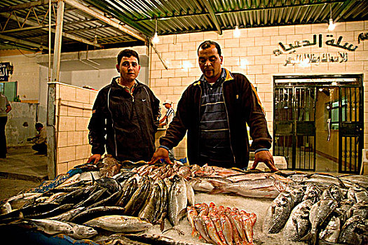 的黎波里,利比亚,鱼市,近郊