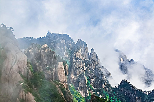 安徽省黄山市黄山风景区天海大峡谷自然景观