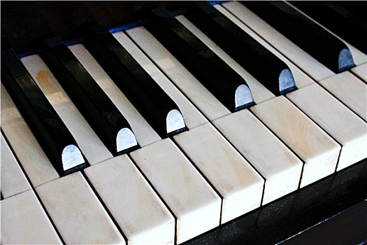 钢琴,脏,按键
