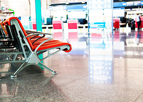 机场大厅的椅子