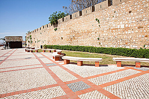 老城,墙壁,法若,阿尔加维,葡萄牙