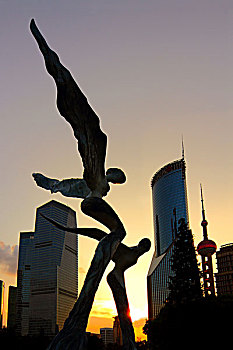 上海陆家嘴城市雕塑