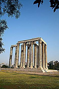 寺庙,宙斯,雅典,希腊