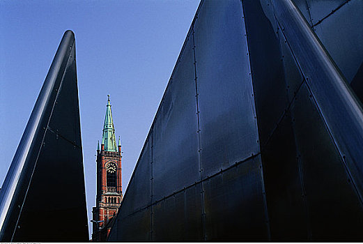 钟楼,建筑,杜塞尔多夫,德国