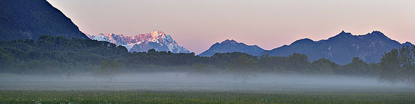 风景,楚格峰,上巴伐利亚,巴伐利亚,德国