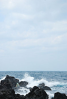 韩国济州海边风光