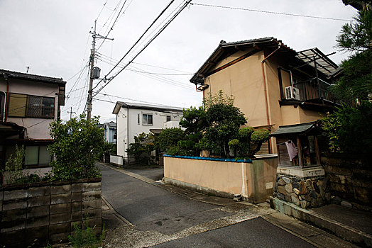 日本,岚山,民居