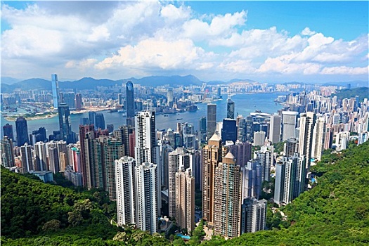 香港,城市,风景,顶峰