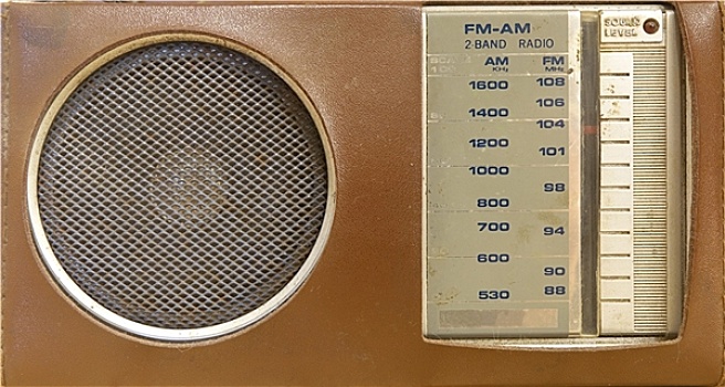 旧式,便携收音机