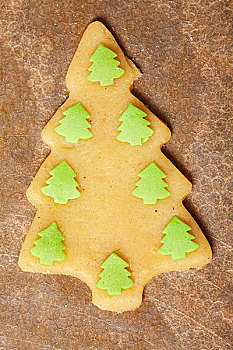 装饰,饼干,形状,圣诞树