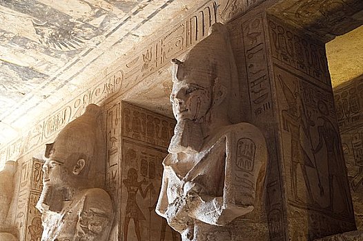神庙,阿布辛贝尔神庙,努比亚,埃及
