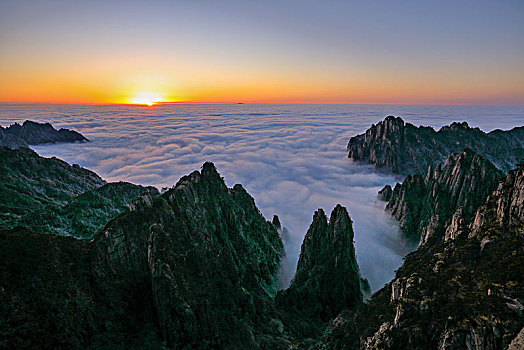 黄山西海大峡谷云海