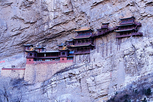 恒山悬空寺,峭壁上的千年古刹