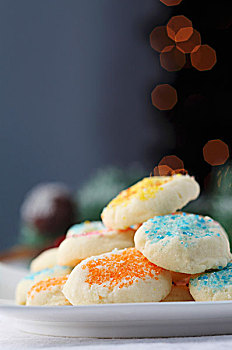 圣诞饼干,装饰,色彩,糖