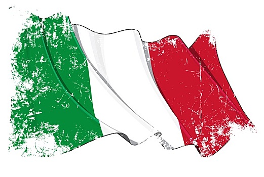 低劣,旗帜,意大利