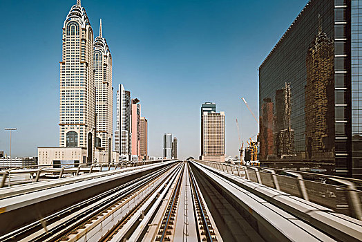 地铁,轨道,道路,迪拜,阿联酋