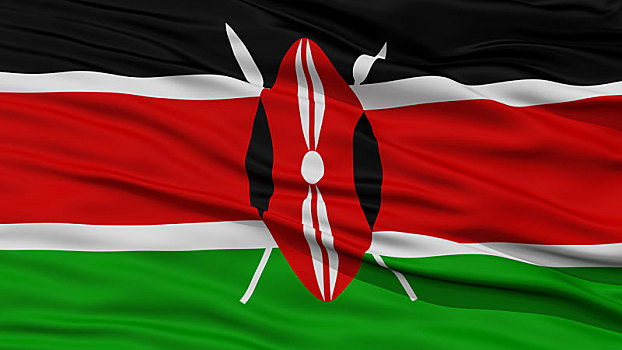 特写,肯尼亚,旗帜