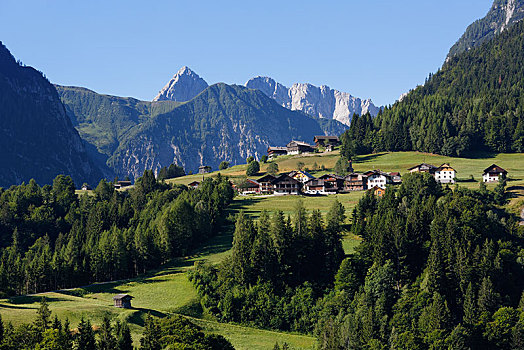 阿尔卑斯山,乡村,地区,卡林西亚,奥地利,欧洲