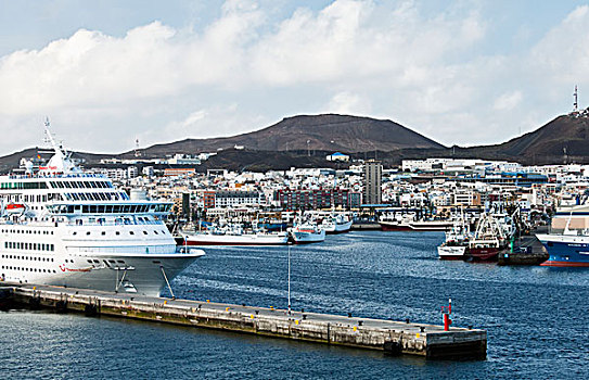 船,港口,帕尔玛,大卡纳利岛,西班牙