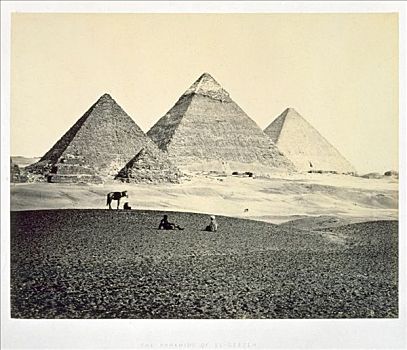 金字塔,南方,埃及,1858年