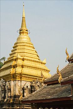 寺院,蒙河,泰国