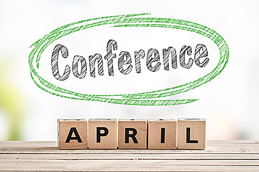 会议,四月,标识,木质