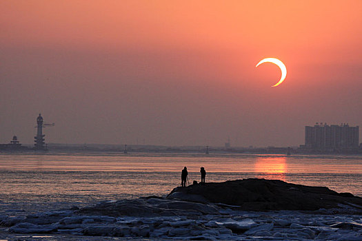 本世纪首场千年内时间最长日食惊现北戴河精彩回顾,资料图