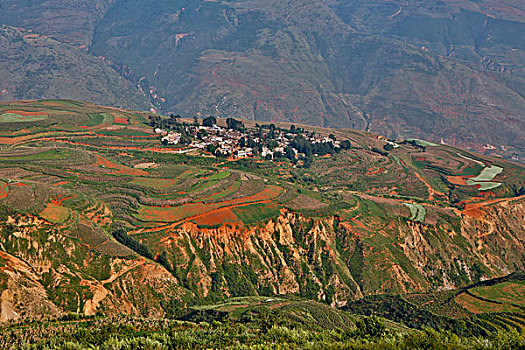 城镇,仰视,红色,陆地,昆明,区域,中国