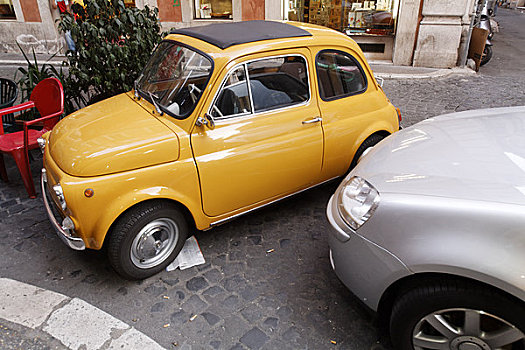 汽车,街上,罗马,意大利