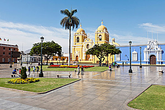 大教堂,阿玛斯,特鲁希略,秘鲁,南美