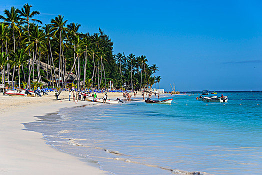 海滩,蓬塔卡纳,多米尼加共和国