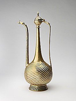 黄铜,大口水容器,龙,头部,早,16世纪,艺术家,未知