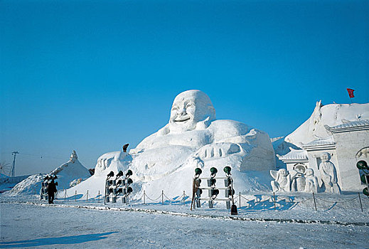 中国,雪,雕塑,哈尔滨,城市,黑龙江