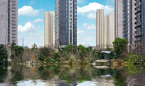 现代建筑,河岸