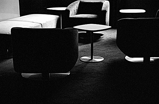 椅子,桌子,暗色,房间,悉尼,澳大利亚,一月,2006年