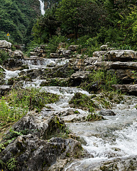 重庆綦江区万盛黑山谷风景区的小溪