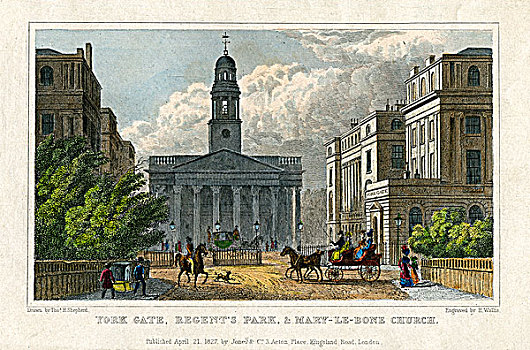 摄政公园,教堂,伦敦