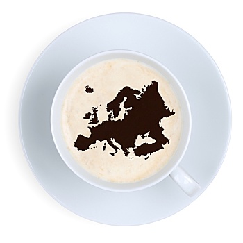 欧洲,咖啡杯