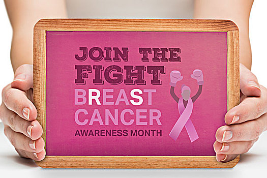 合成效果,图像,女性,展示,粉色,黑板,乳腺癌,意识,信息