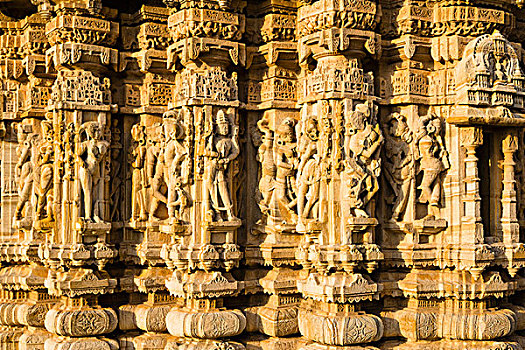 庙宇,堡垒,拉贾斯坦邦,印度,亚洲