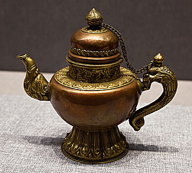 河北省博物院,茶马古道,八省区文物联展,清代铜茶壶