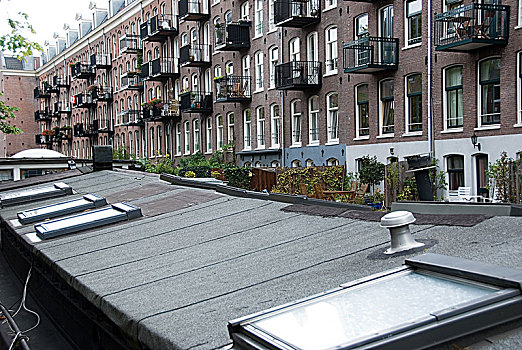 露台,外部,屋顶,阿姆斯特丹,荷兰