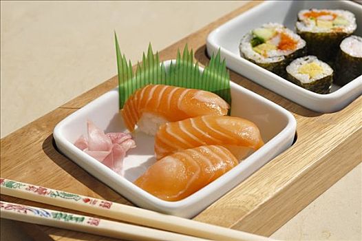 种类,寿司,餐具,筷子