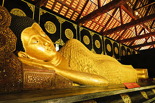 泰国,清迈,卧佛,寺院,契迪,佛教寺庙