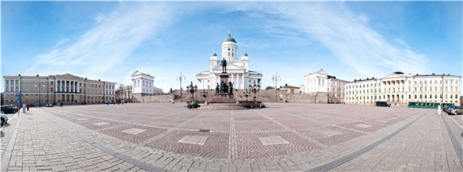 赫尔辛基,大教堂广场,全景,芬兰