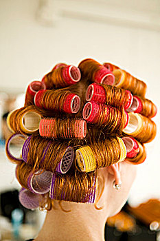 30岁,女人,红发,卷发棒,蒙特利尔,魁北克,加拿大