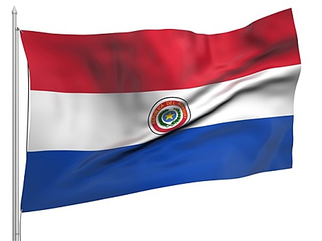 飞,旗帜,巴拉圭,国家