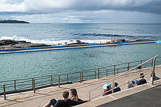 海滩,游泳池,悉尼